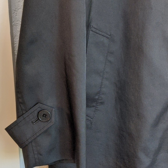 Kenneth Cole black fully lined rain coat jacket - Picture 6 of 16